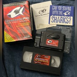 GameShark Pro v3.2 For Nintendo 64 N64 w/ Cart, VHS Tape, Box, & Inserts CIB